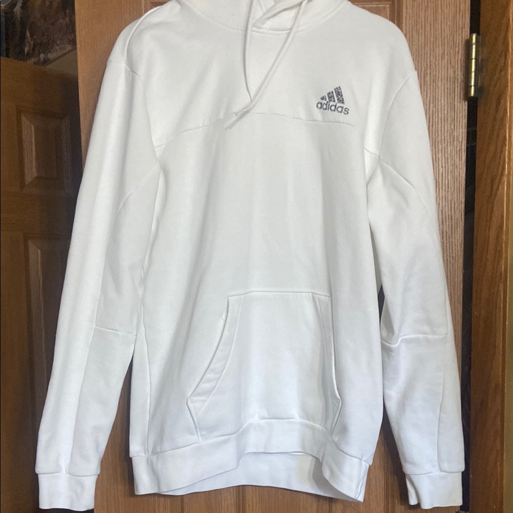 Adidas Men's White Hoodie